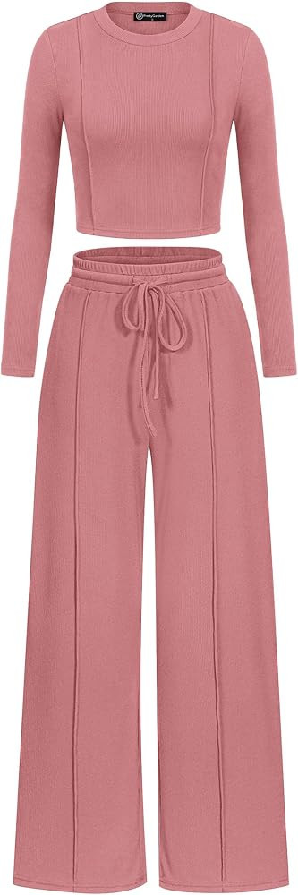 PRETTYGARDEN Womens 2 Piece Sets Long Sleeve Outfits | Amazon (US)