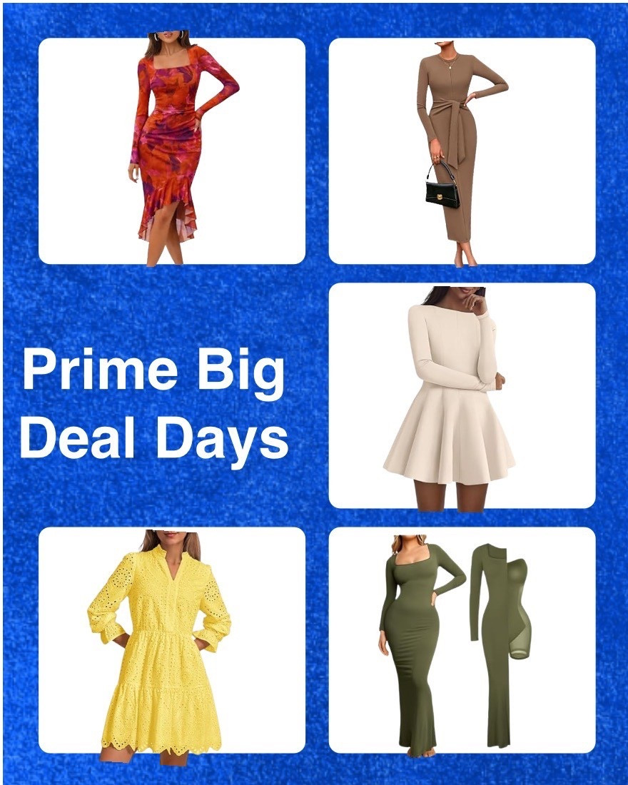 Dressed for Prime time 💙

Sweater dresses, statement sleeves, and fall-ready silhouettes — all part of Amazon’s Prime Big Deal Days! 🛍️

Whether you’re going cozy-chic or full glam, these dresses are serving deals and details. 👗✨

#PrimeBigDealDays  #FallStyleEdit #AmazonFallFashion 

#LTKSaleAlert #LTKFindsUnder50 #LTKStyleTip