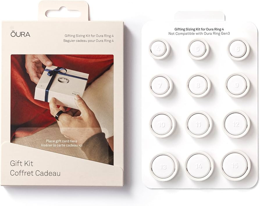 Oura Ring 4 Gifting Sizing Kit - Unique Sizing - Give The Gift of Health | Amazon (US)