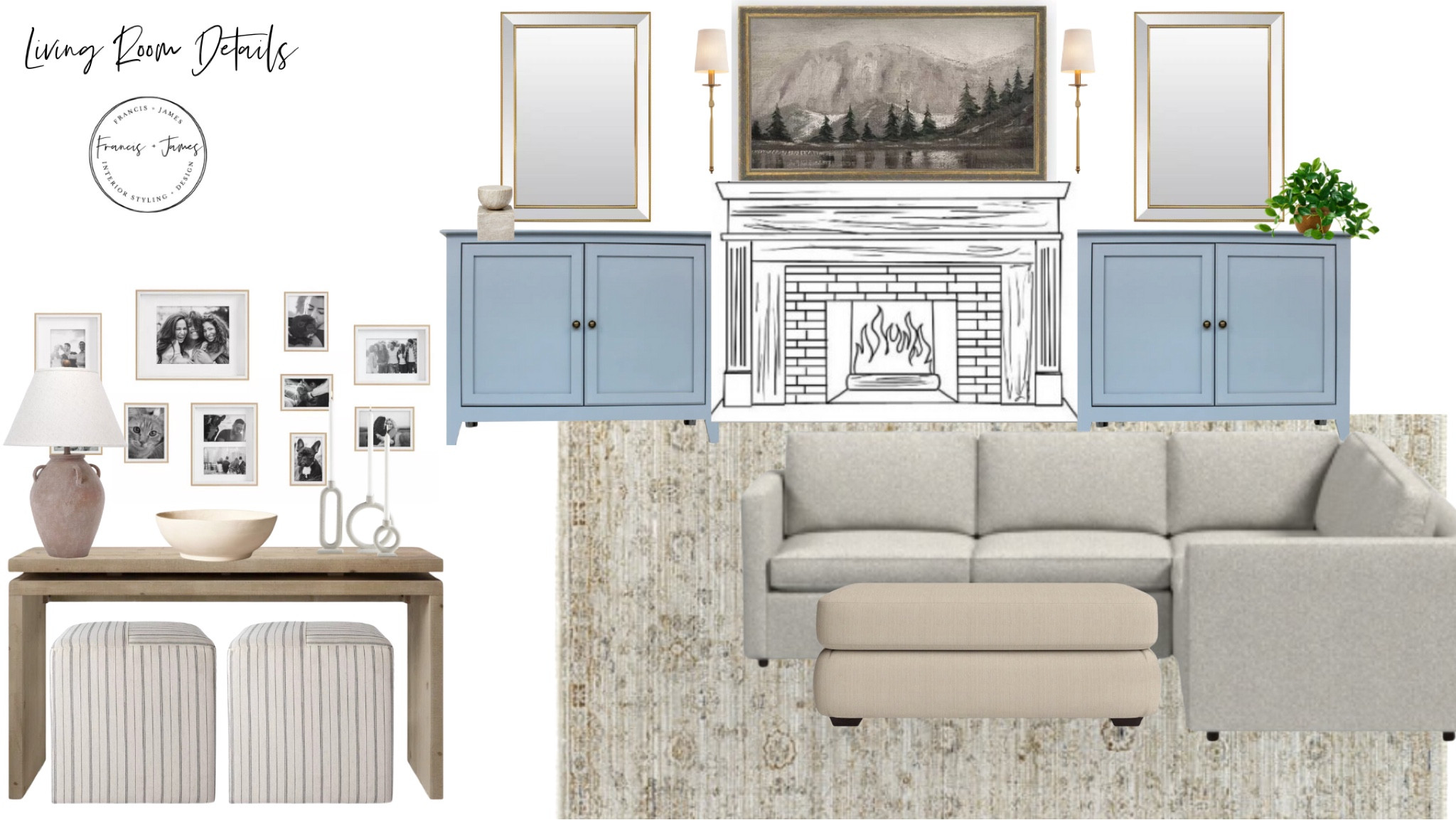 Living room, living room decor, living room design, home decor, budget friendly decor, console table, gallery wall, rugs, living room rug, neutral rug, rugs, mirrors, gold mirrors, sconces, battery operated sconces, console table decor, ottomans, entryway decor, entryway table 


#LTKFamily #LTKStyleTip #LTKHome