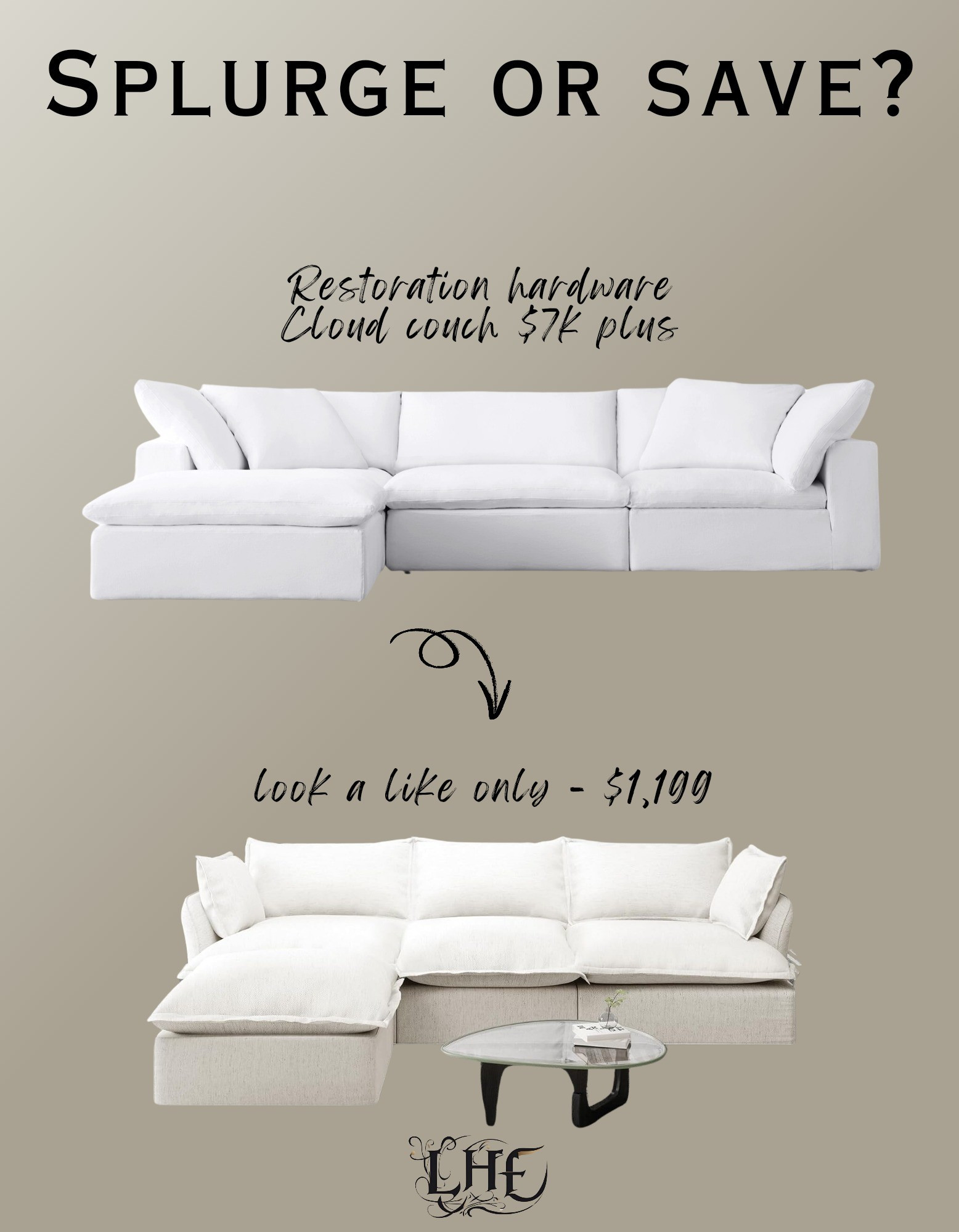 Designer couch for way less heck yeah! The reviews even say they get asked if they got the couch from Pottery Barn! Shop by clicking the thumbnail below 👇... couch, sofa, designer look for less, living room furniture, couch living room, couch sectional, living shaped couch, sofa living room, affordable living room, affordable couch, modern farmhouse living room, modern farmhouse couch, farmhouse living room, cyber Monday, black friday, black Friday deals 

#LTKHome #LTKSaleAlert #LTKFamily