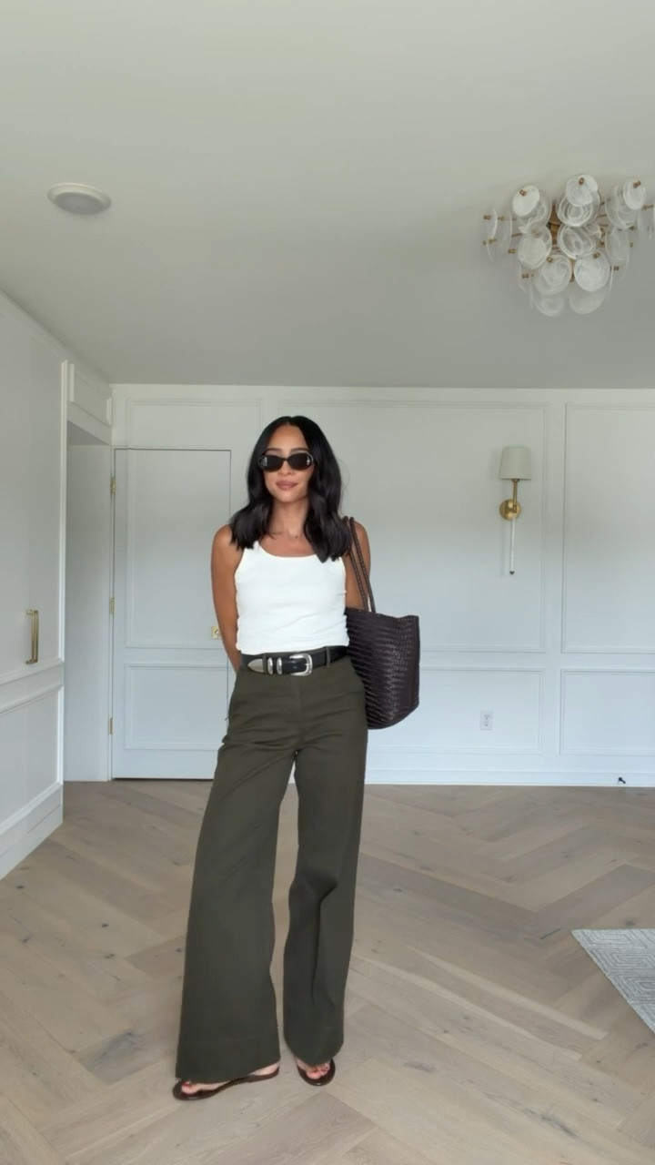 Use code NENAXSPANX to save 15% off your first order! The color of these pants is so perfect for transitioning into fall! Wearing size S scoopneck tank and size S Tall wide leg pants 

casual chic outfit, work from home outfit, summer outfit, summer fashion, mom outfit, postpartum outfit, spanx pants, errands outfit, work outfit, office outfit, workwear

#LTKSeasonal #LTKmomlife