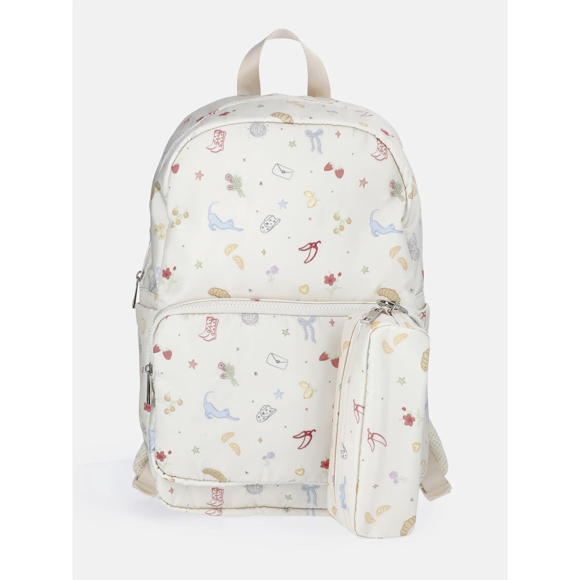 Weekend Academy Girl's Dome Backpack, Off-White Conversational | Walmart (US)