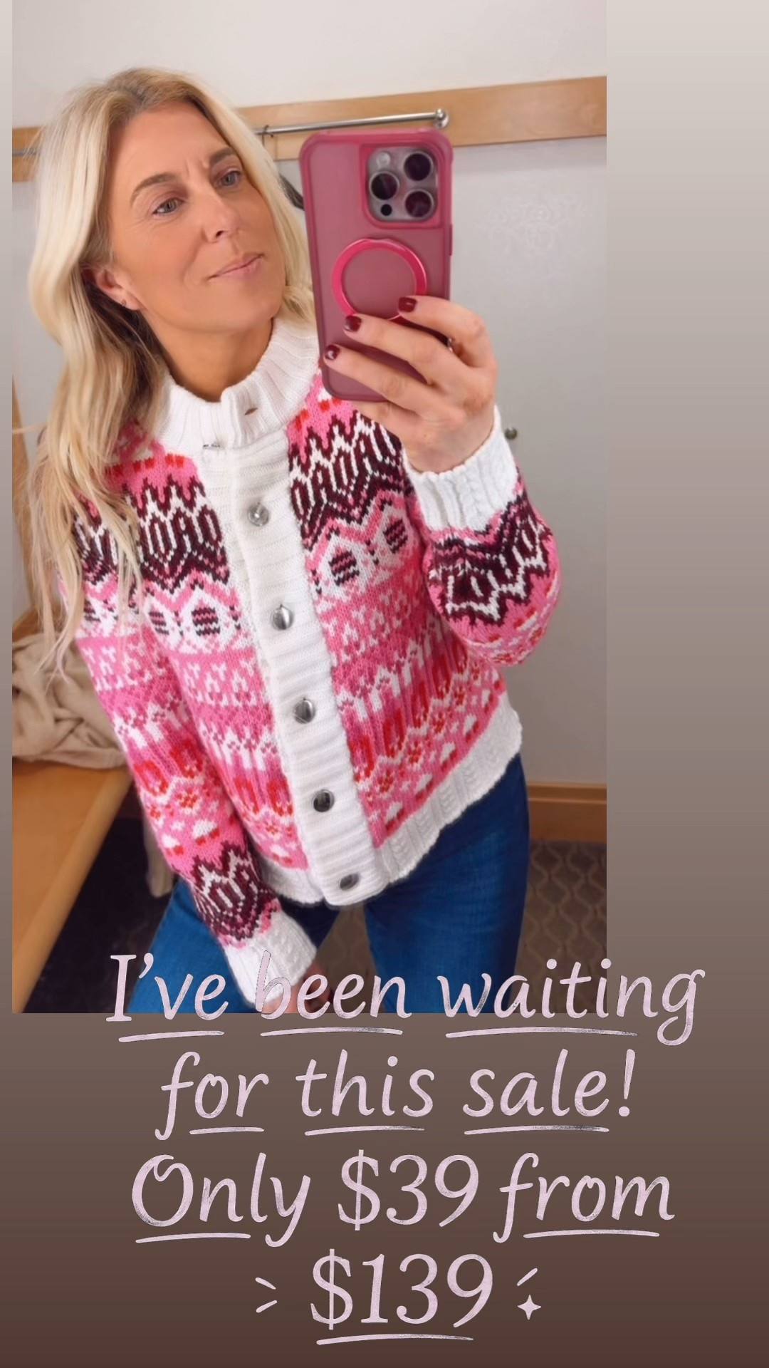 My favorite fair isle cardigan is on sale for $39 from $139!

#LTKGiftGuide #LTKHoliday #LTKSaleAlert