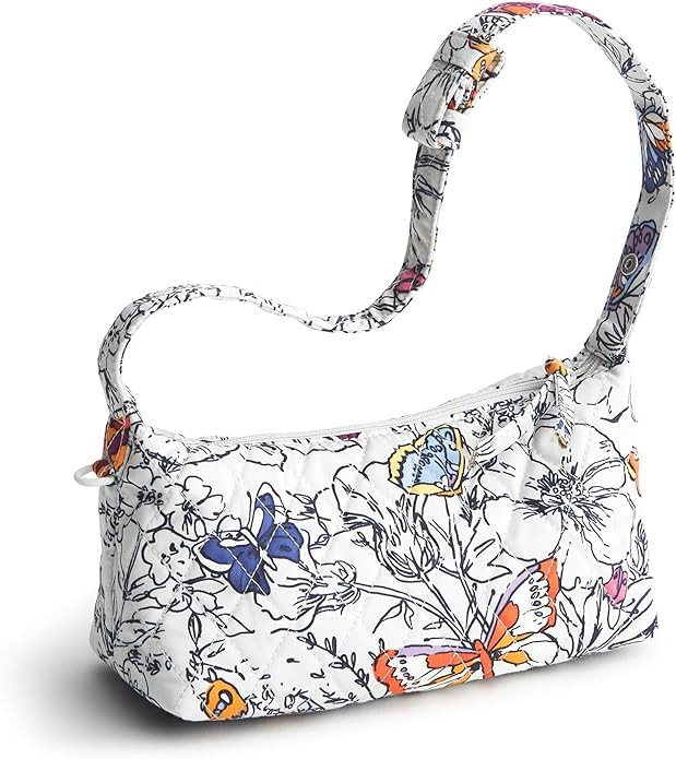 Vera Bradley Premium Cotton Roxbury Crescent Crossbody | Amazon (US)