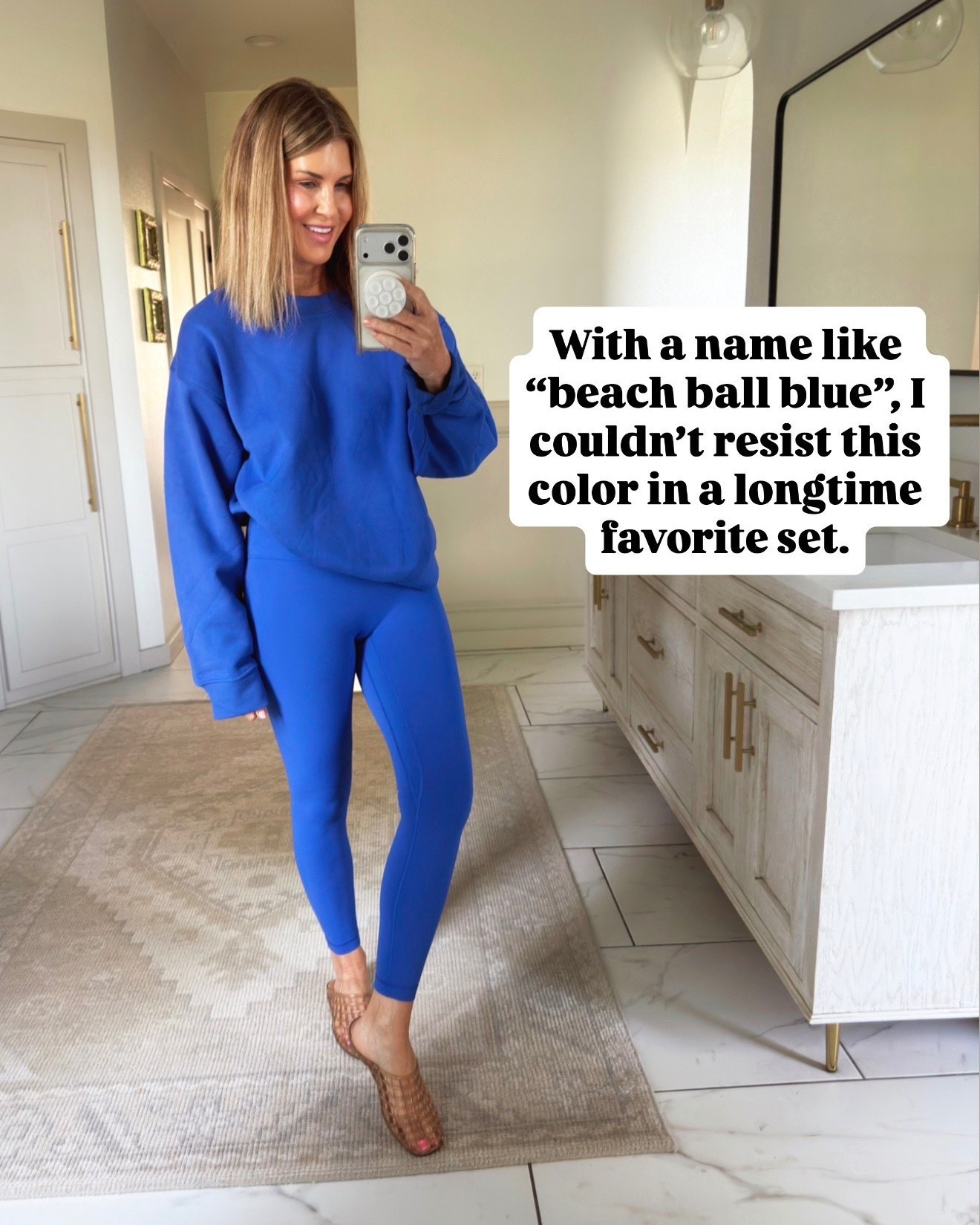Size medium sweatshirt and size 4 leggings

#LTKOver40 #LTKActive