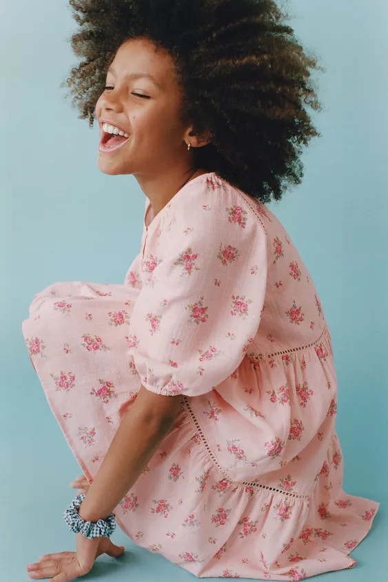 FLORAL EYELET ROMPER | Zara US