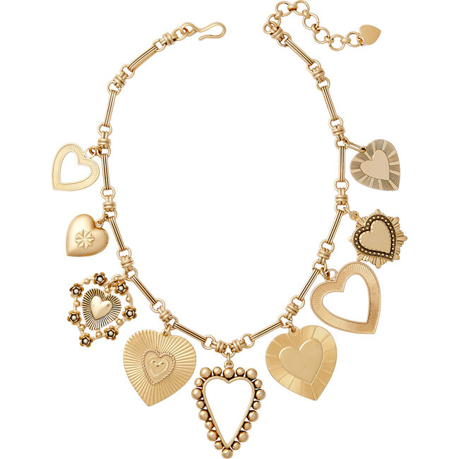 Brinker & Eliza | Women's Queen Of Hearts Necklace (Gold, One Size) | Maisonette | Maisonette