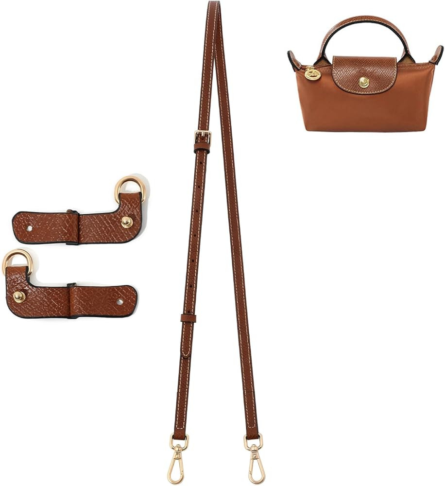 Leather Purse Straps Replacement Shoulder Strap Leather Adjustable Crossbody Strap Suitable for L... | Amazon (US)