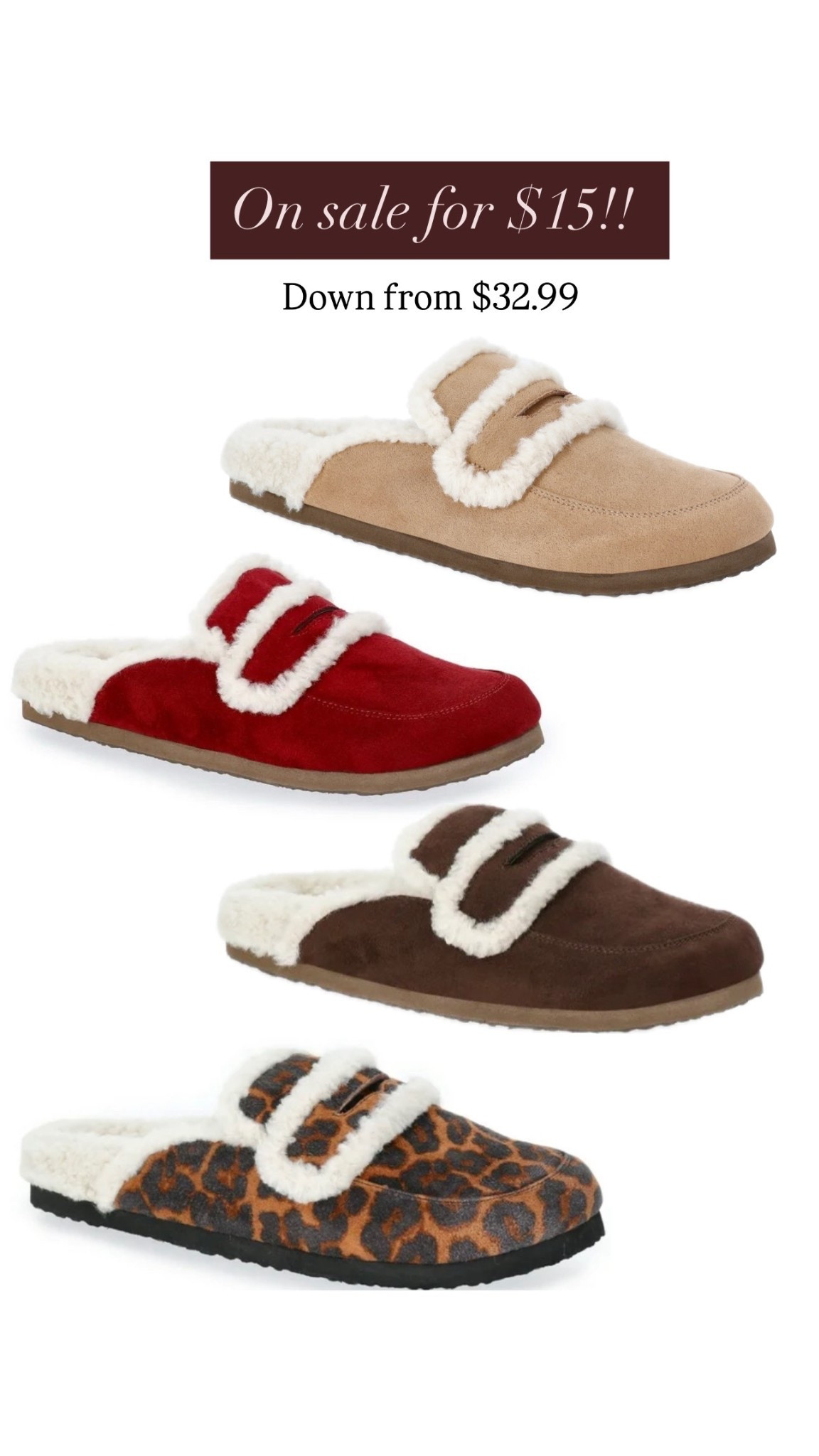 Great deal on these Walmart slippers! 



#LTKShoeCrush #LTKSaleAlert #LTKFindsUnder50