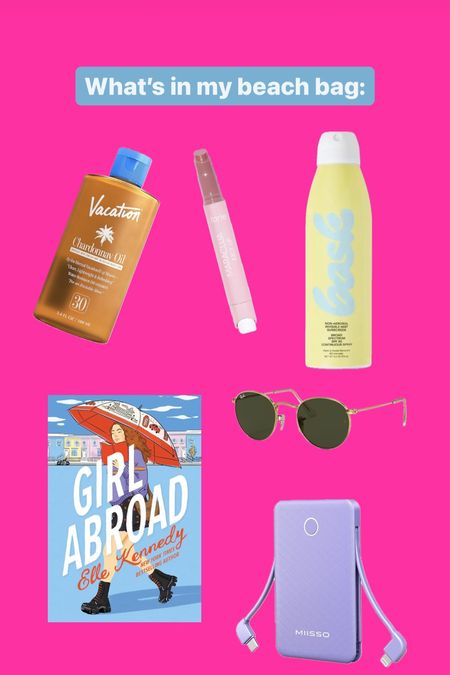 What’s in my beach bag right now !! 