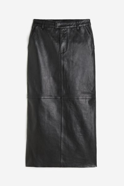 Long leather skirt | H&M (UK, MY, IN, SG, PH, TW, HK)