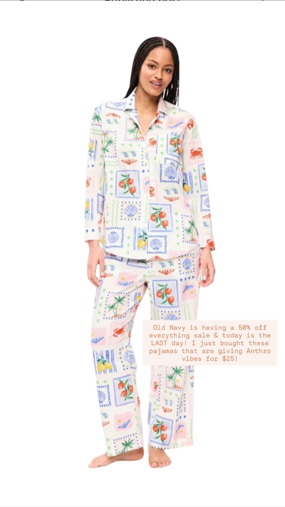 ✨SCROLL TO SHOP✨

Old Navy is having a 50% off sale & today is the last day to save. I bought these pajamas & a few smocked tanks & longer Bermuda shorts! 

Bought size s / size 4 / my tts 

5’5” | 120 ish lbs | size 4

#LTKgrwm #LTKdayinmylife #LTKmomlife
