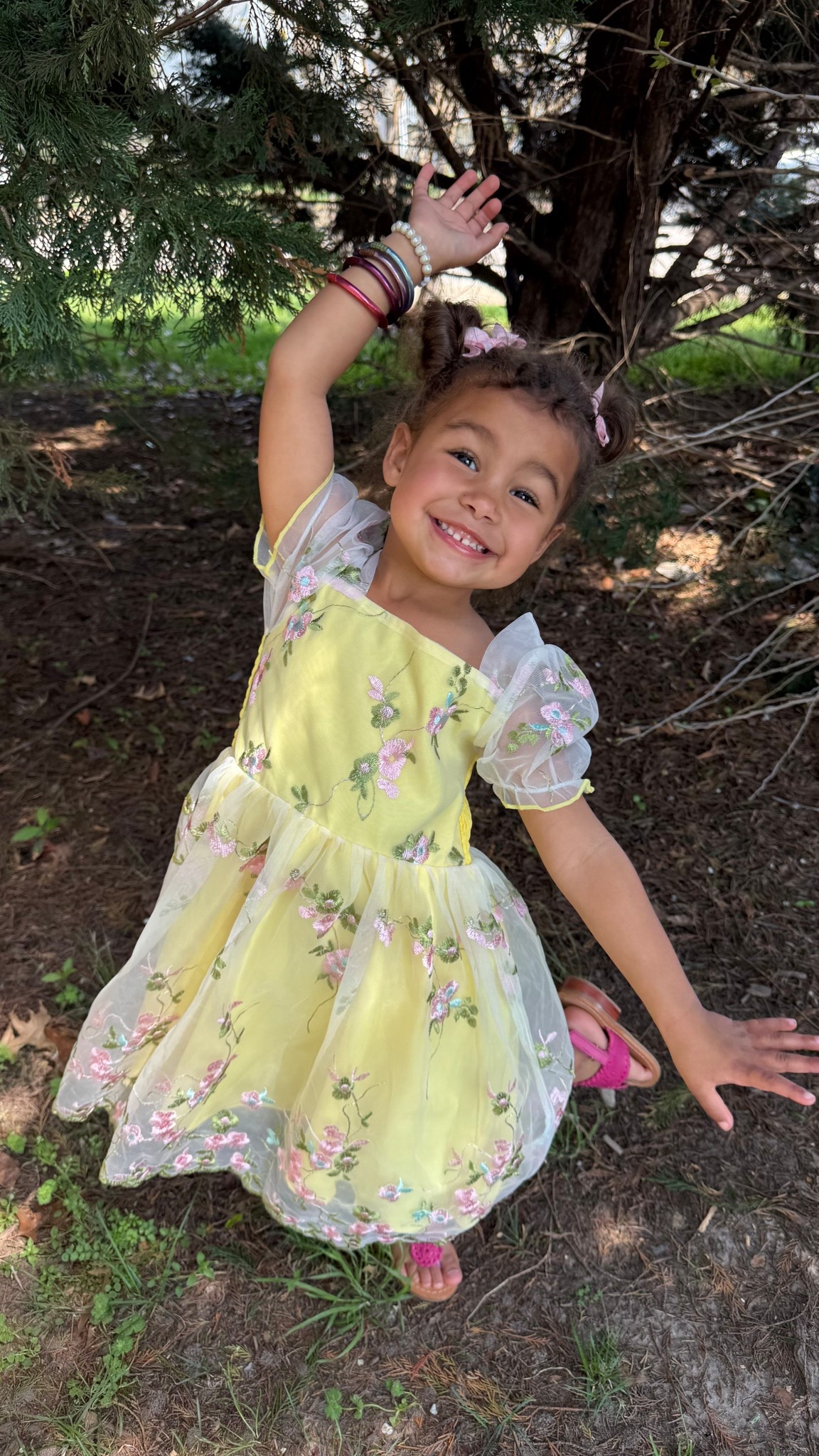 Little quick ready for dance classes and Easter parades in her beautifully embroidered dress from Shein!!! Easter dresses for little girls that are adorable and affordable 💕

#LTKSaleAlert #LTKSeasonal #LTKKids