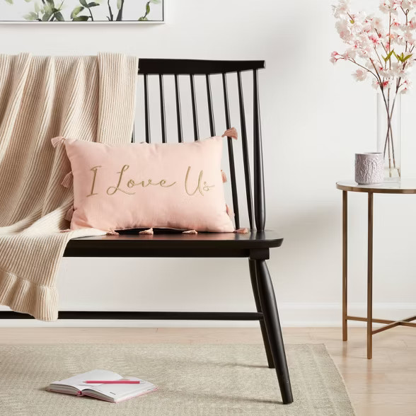 'I Love Us' Lumbar Throw Pillow Blush - Threshold™ | Target
