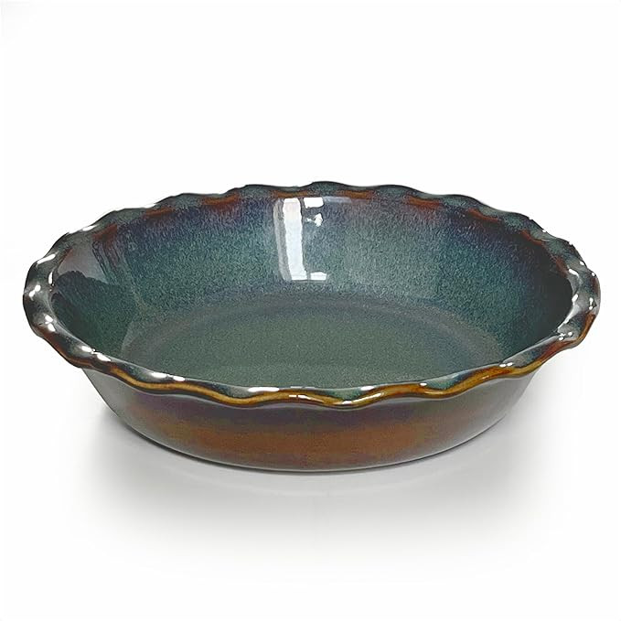 Emile Henry Made In France 175th ANNIVERSARY PIE DISH, BLUE/SABLE | Amazon (US)