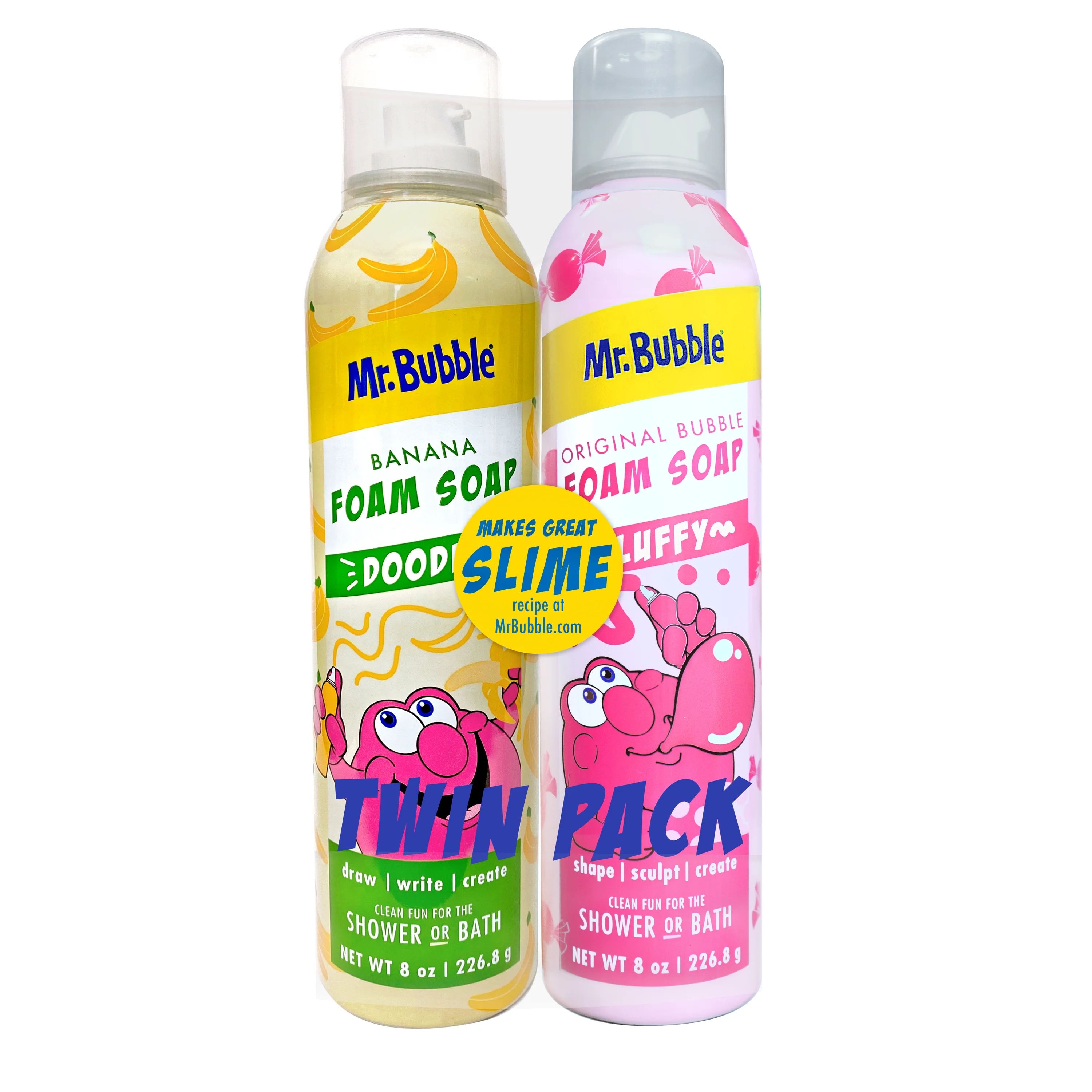 Mr. Bubble Foam Soap Twin Pack, Rotating Colors and Scents, 16 oz. | Walmart (US)