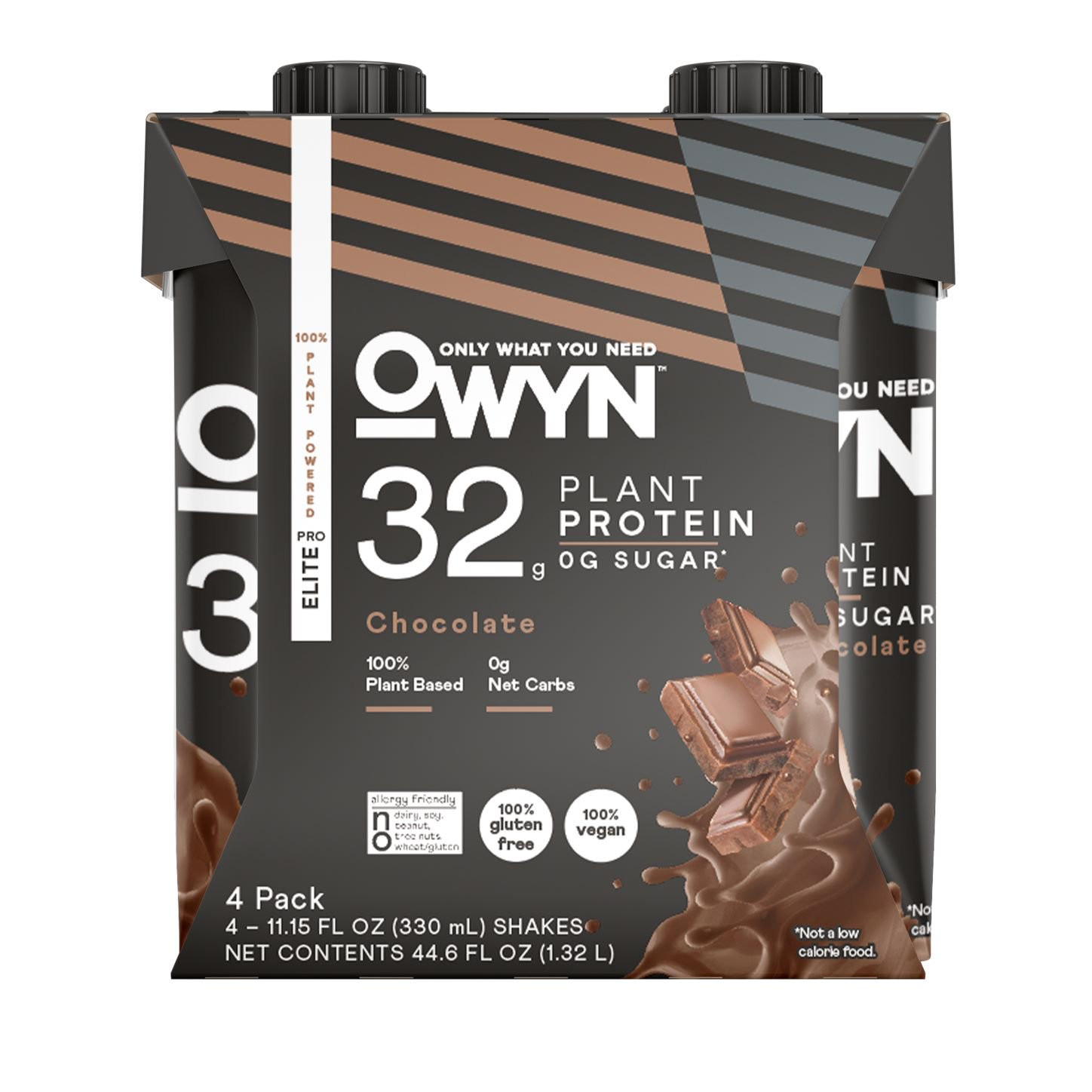 OWYN Pro Elite Protein Shake, Chocolate, 4 Ct, 32g | Walmart (US)