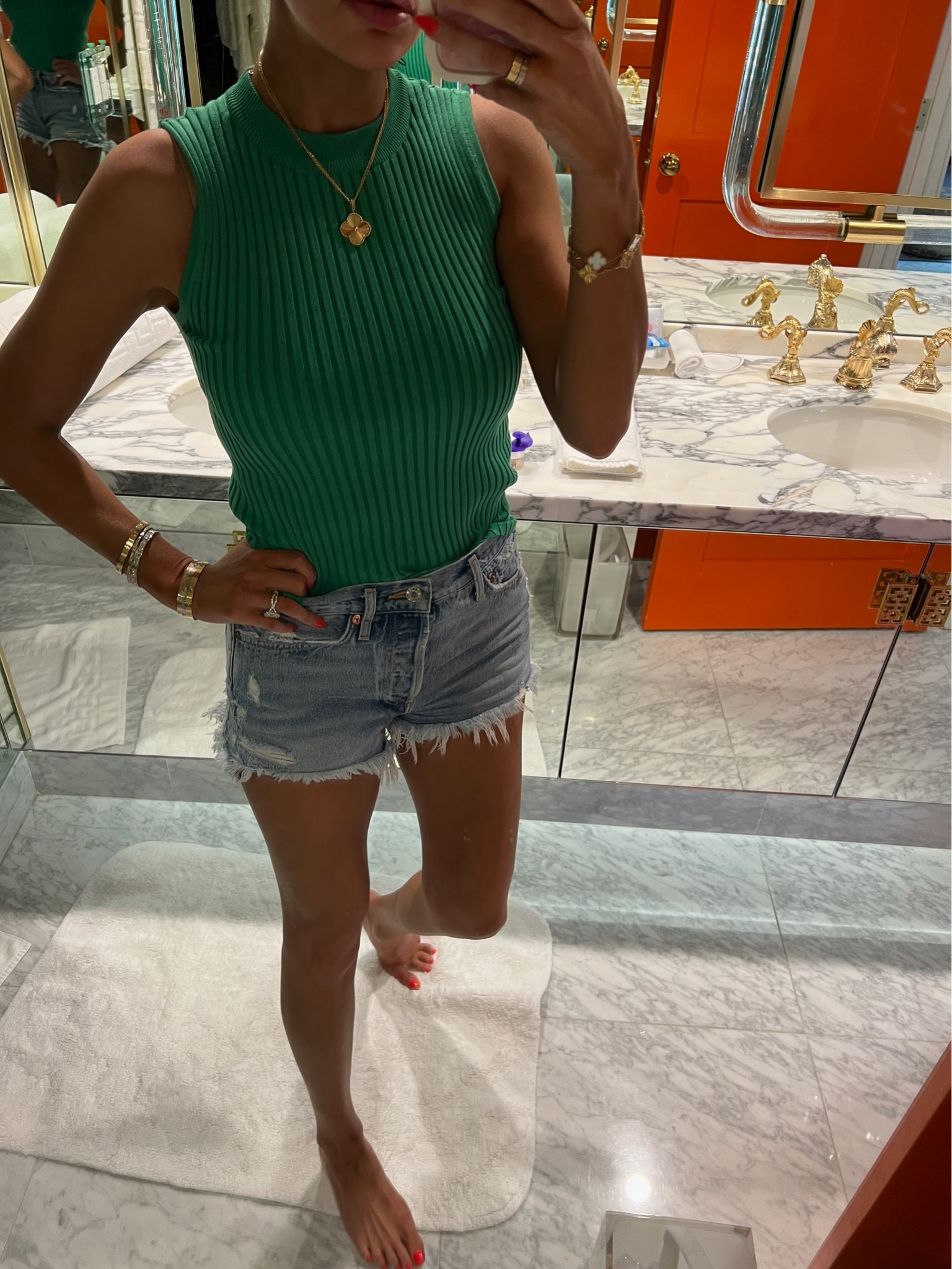 Wearing a size small in top and 25 in shorts!

Revolve fest, Palm Springs, casual outfit, Jean shorts, summer outfit, spring outfit, agolde shorts, best denim shorts, Emily Ann Gemma 

#LTKstyletip #LTKtravel