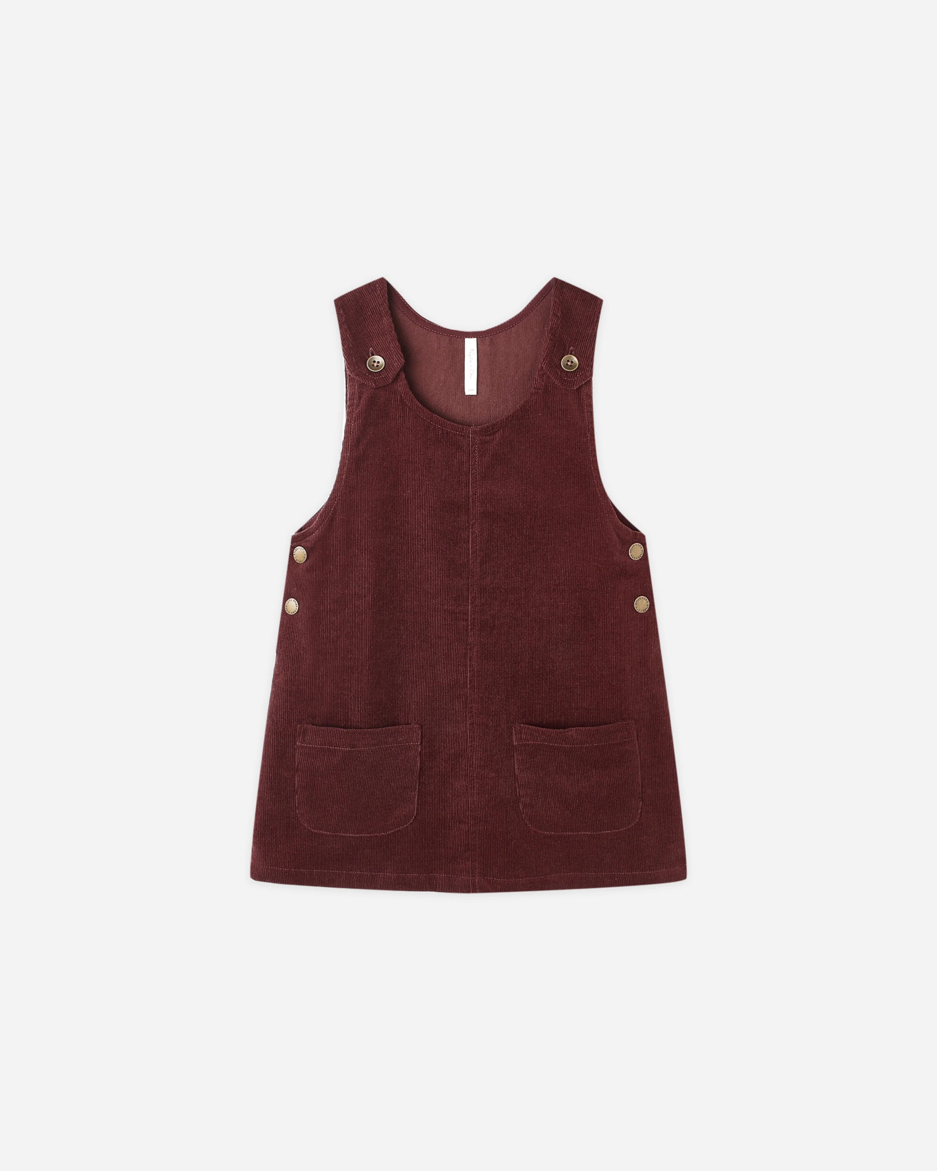 Odette Overall Dress || Burgundy | Rylee + Cru