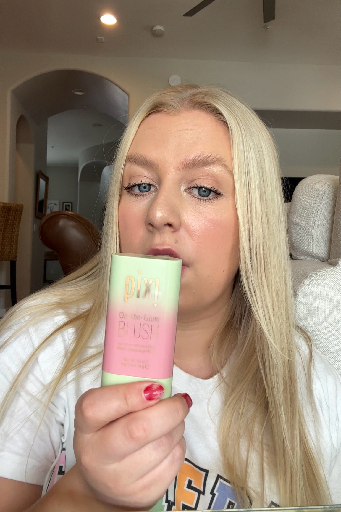 pixi does it again with this highlight blush stick | so easy to use & perfect for on the go touch up 

#LTKxelfCosmetics #LTKBeauty