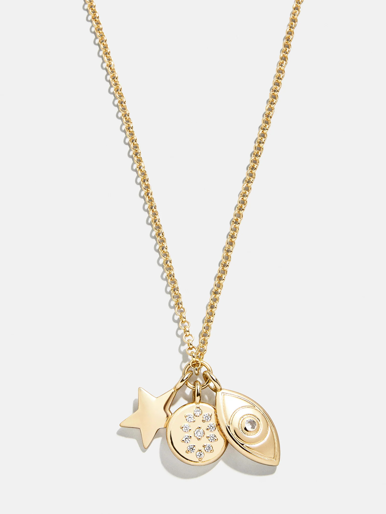 Evil Eye Cluster Charm Necklace - Evil Eye | BaubleBar