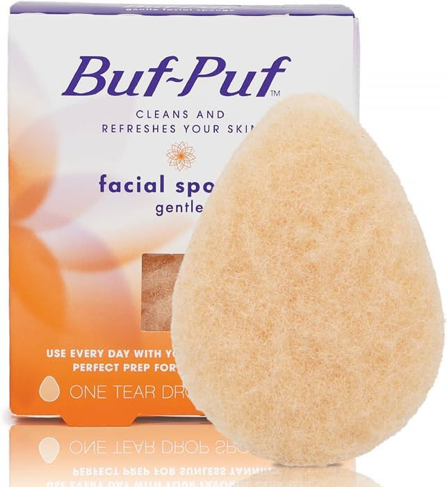 Buf-Puf Gentle Facial Sponge, Dermatologist Developed, Removes Deep Down Dirt & Makeup That Cause... | Amazon (US)