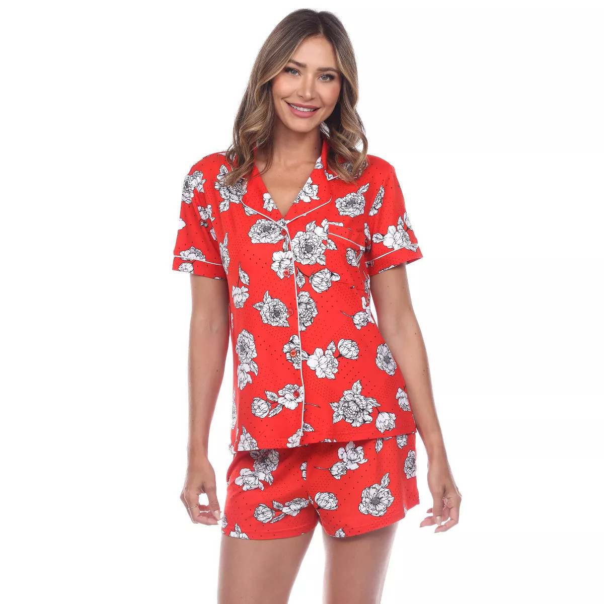 Short Sleeve Floral Pajama Set - White Mark | Target