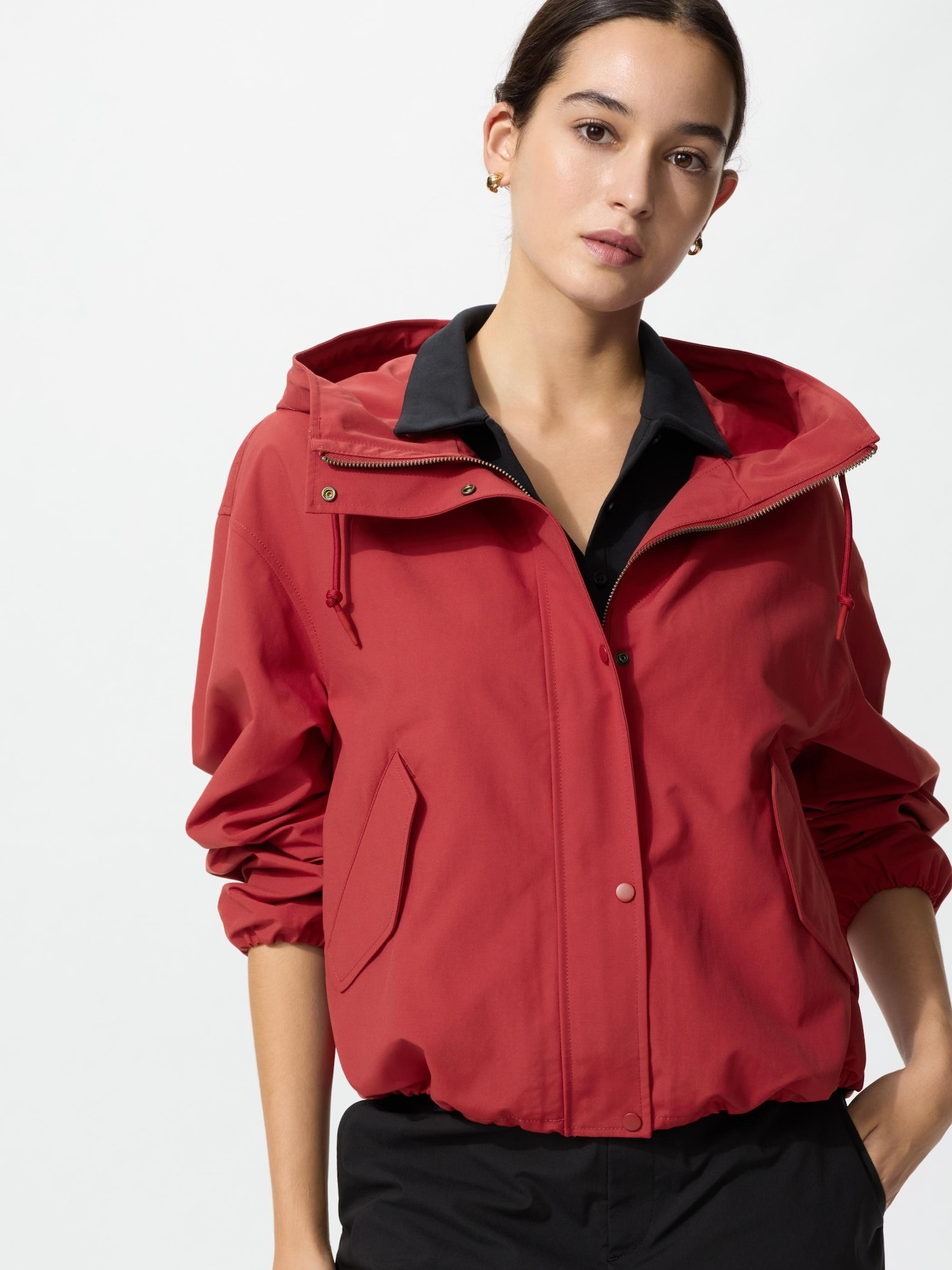 UNIQLO Women's Cotton Blend Short Parka, Red, 2XL | UNIQLO (US)