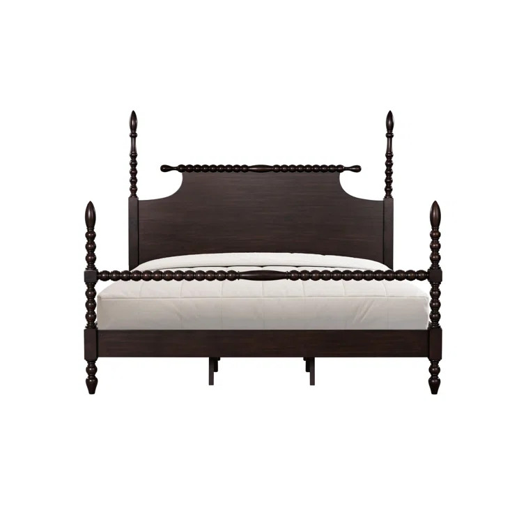 Beckett Solid Wood Low-Profile Bed Frame with Spindle Design | Wayfair North America