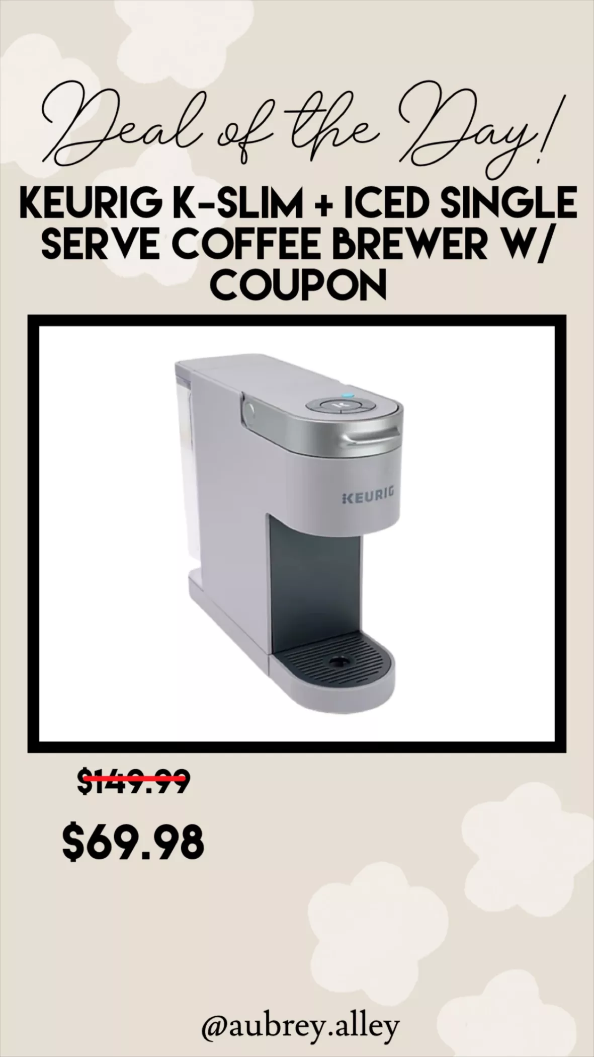 Keurig K-Slim + ICED Single Serve Coffee Brewer with Coupon 
