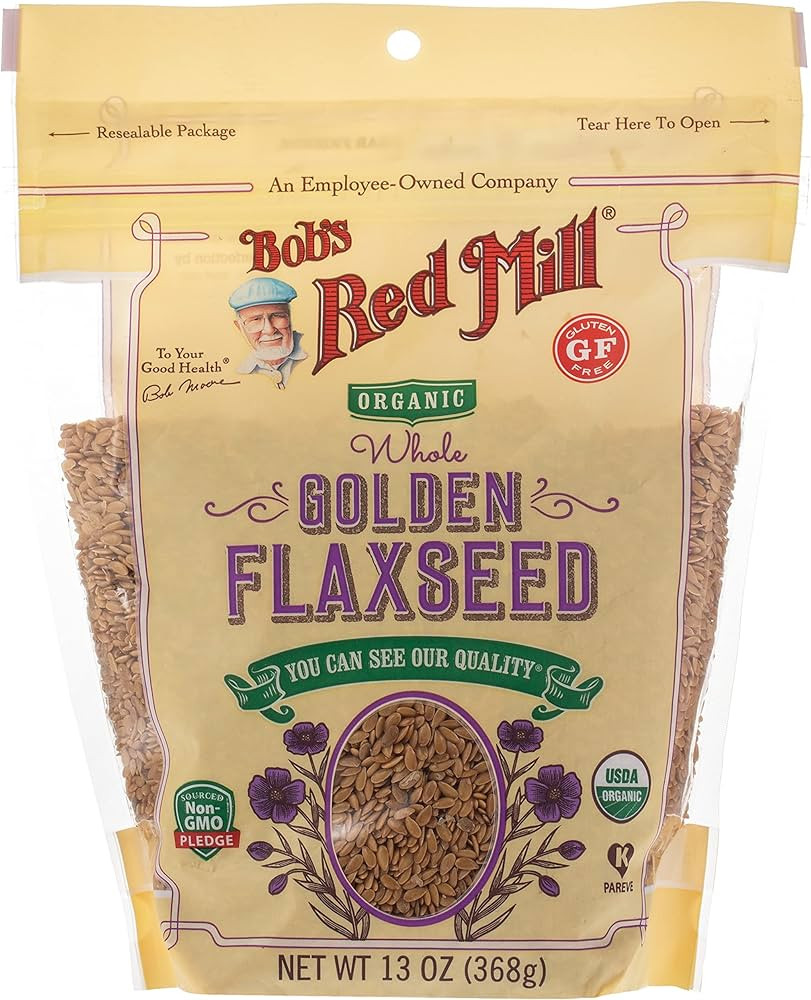 Bob's Red Mill Resealable Organic Whole Golden Flaxseed, 13 Ounce (Pack of 1) | Amazon (US)