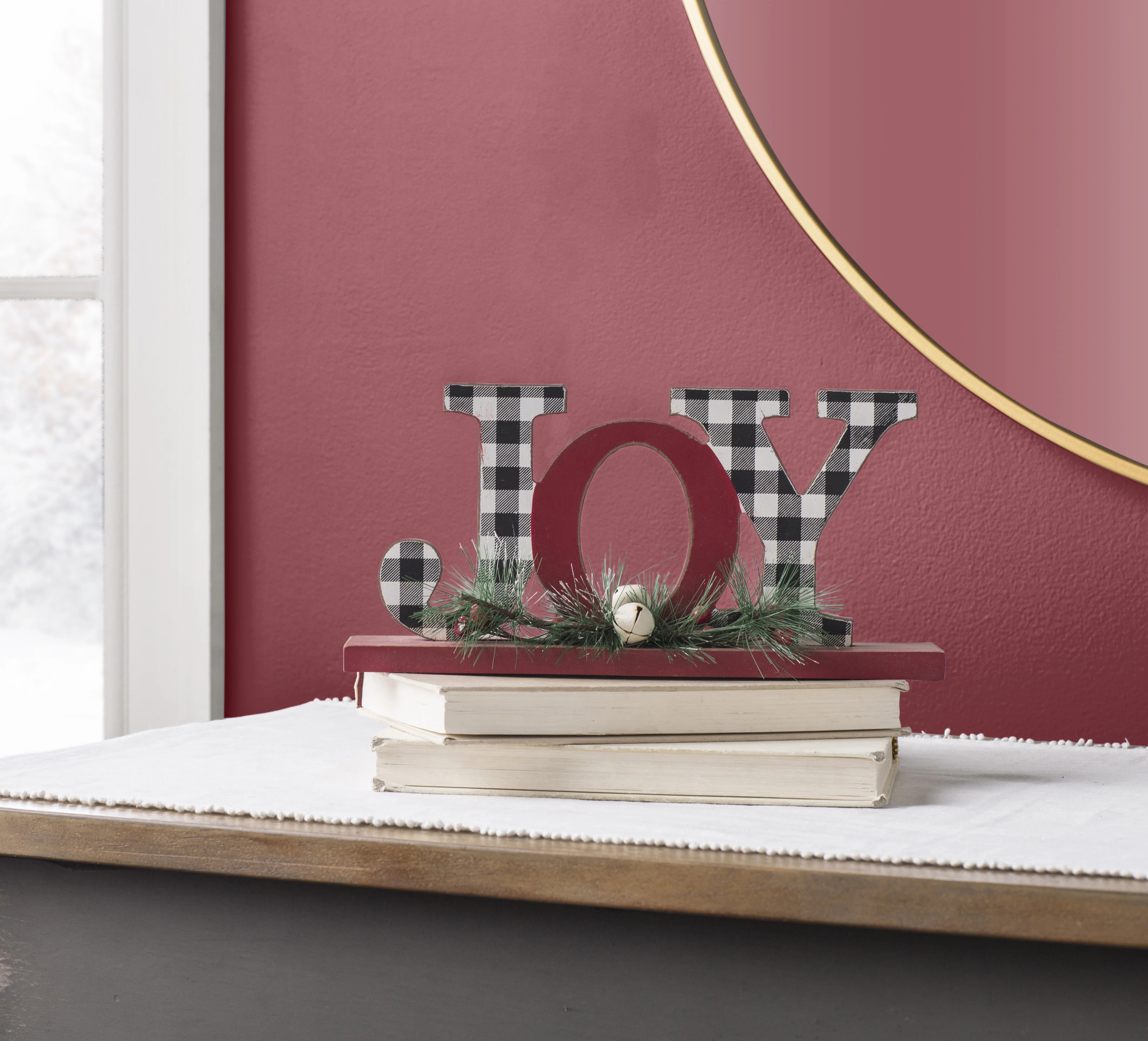 Menges Christmas Joy Plaid Table Decor | Wayfair North America