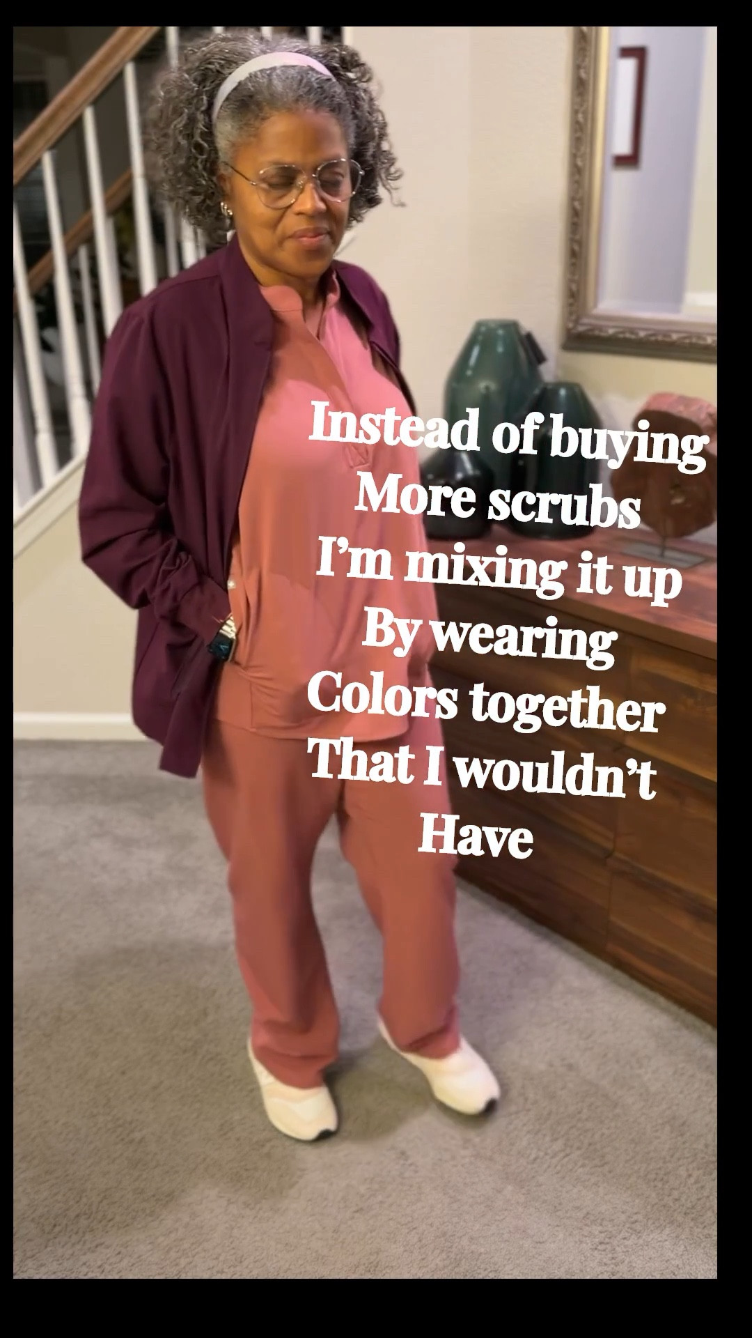 Instead of buying more scrubs, I’m shopping my closet and mixing things up 💡
Trying color combos I normally wouldn’t wear—how do we feel about this one?
👇🏾 Rate the remix and tell me your fav color pairings!

#WardrobeRemix #ScrubStyle #WorkwearWednesday #HealthcareFashion #ShopYourCloset #LTKWorkwear #StyledInScrubs #MixMatchRepeat

#LTKStyleTip #LTKMidsize #LTKWorkwear