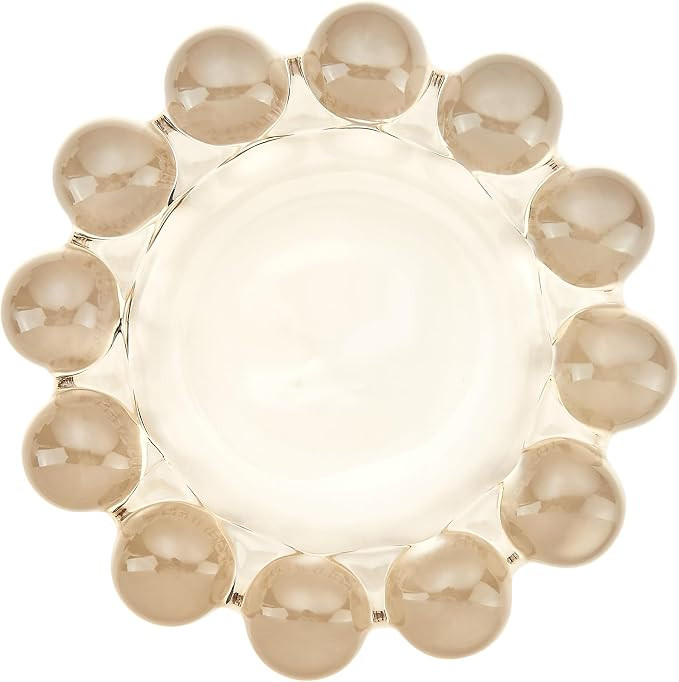 Chic Smoky Glass Candle Dish, 1 Pack Modern Bubble Candle Holder for Small Candles and Diffusers,... | Amazon (US)