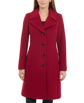 Women's Single-Breasted Notched-Collar Coat, Created for Macy's | Macy's