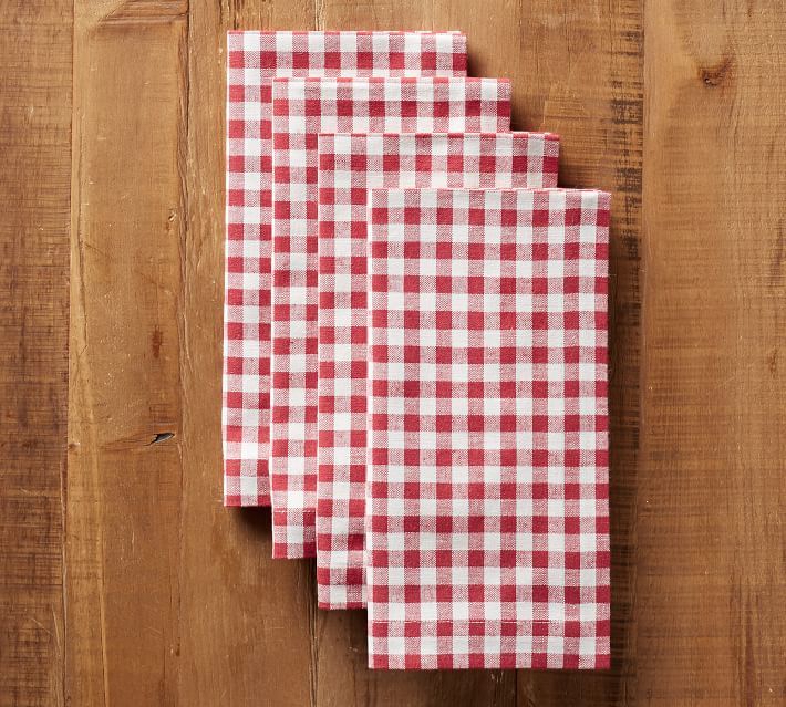 Gingham Cotton Napkins | Pottery Barn (US)