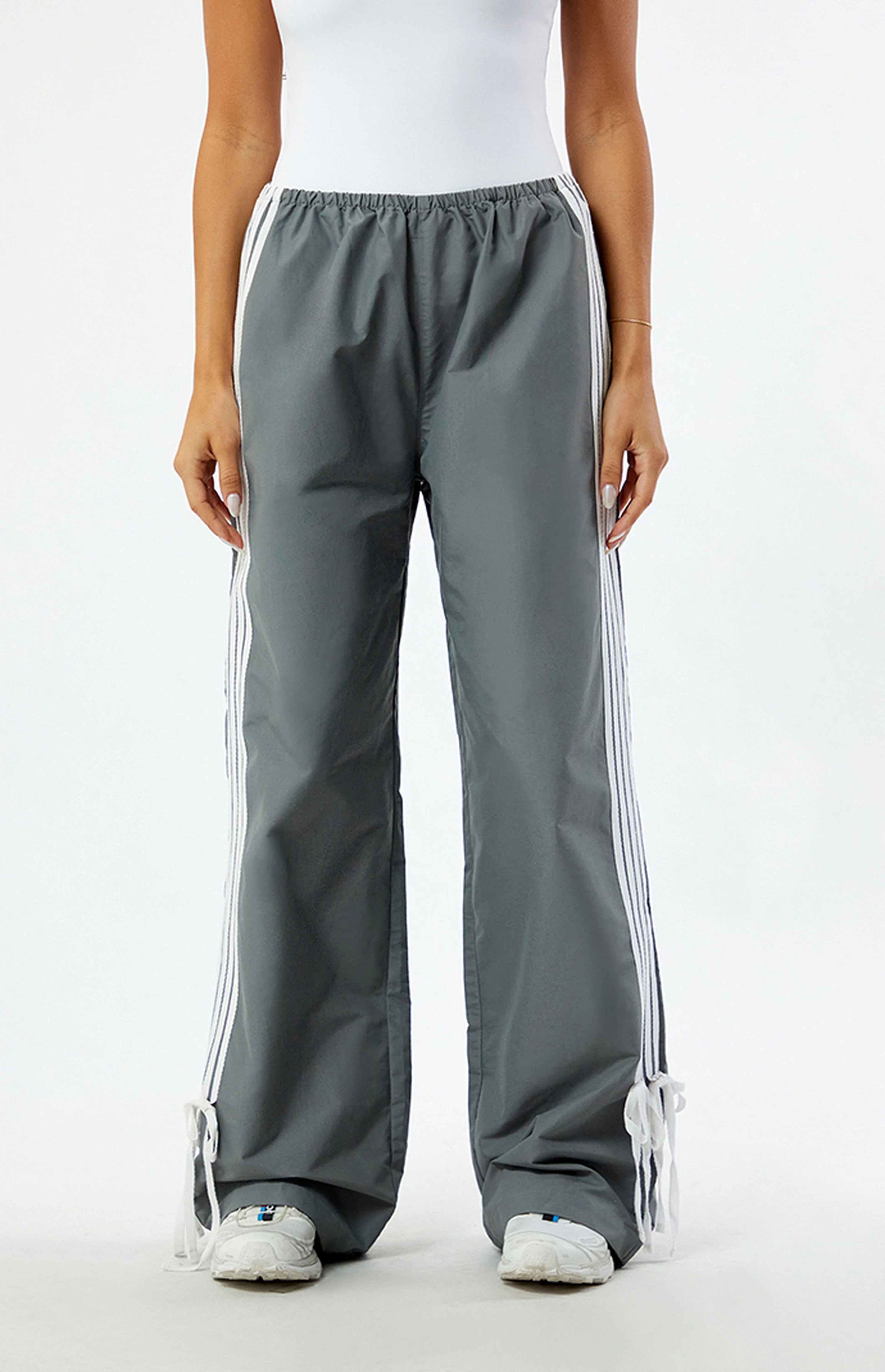 PacSun Dark Grey Wide Leg Track Pants | PacSun