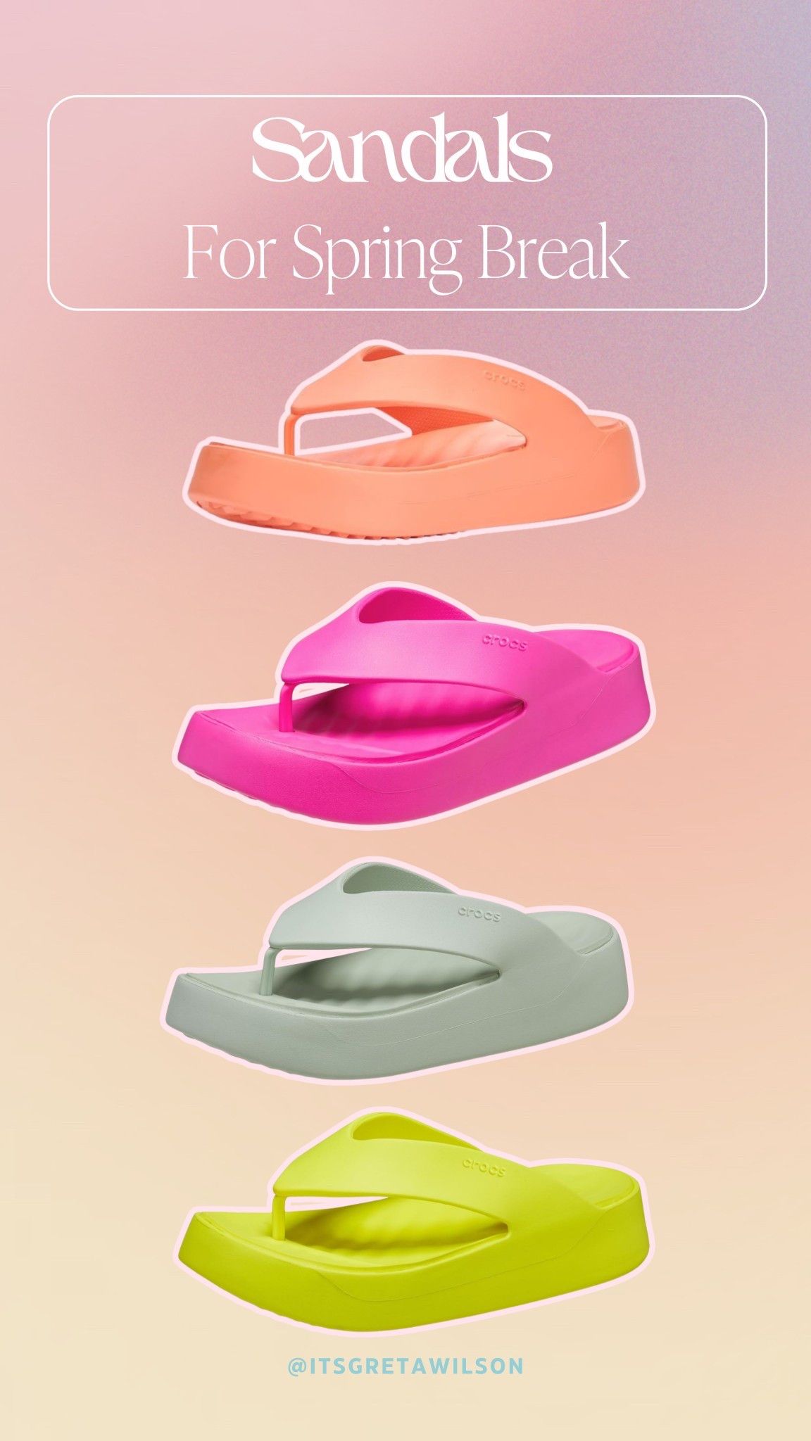 Cute and comfy sandals are a spring break essential! ✨