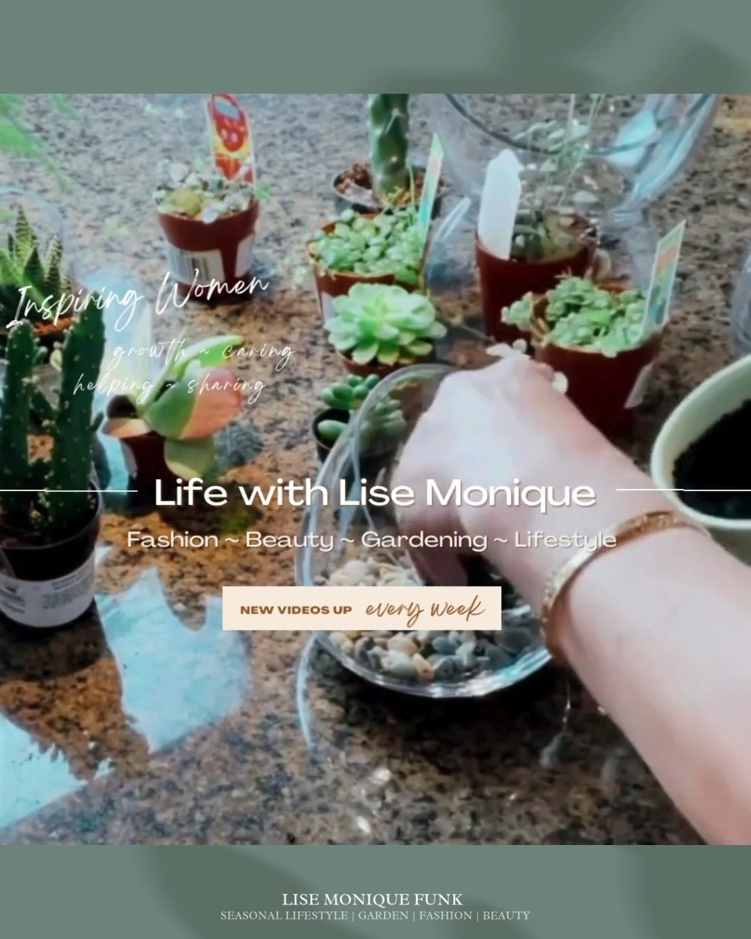 Let's make this D.I.Y. Terrarium project together.
What a perfect terrarium D.I.Y. project. Its amazingly easy and great for beginners.
👇Video - how to make the TERTERRARIUM

https://www.youtube.com/watch?v=hT6eAZ1ak-4
&ab channel=LiseMonique

This video shows step by step how to build a terrarium for succulents, including suggested plants to make your own terrarium. Please send pictures of yours, dm me @lisemoniquefunk Instagram!
Also Included in this video is to care for the terrarium plants, and how to choose the terrarium plants. Tips on terrarium care, so your plants are happy and growing healthy. Plus it brings beauty to your life.
Please give this video a thumbs up and subscribe to my channel if you enjoyed this video!
Thank you
#terrariums #terrariumplants #plants

#LTKWatchNow #LTKHome #LTKOver40