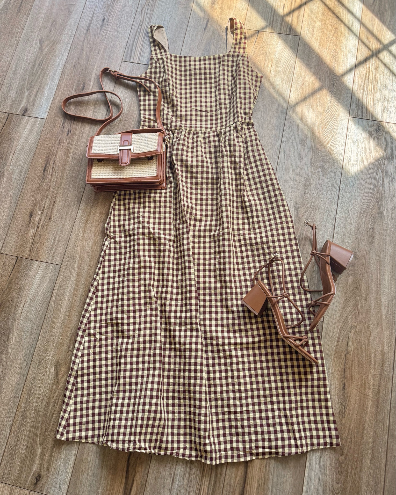 the gingham maxi dress from amazon that will take you straight into fall! style this plaid maxi with strappy block heels and cute accessories for summertime and then add a cozy sweater with some boots for the chilly fall weather 🍁

#LTKSeasonal #LTKSaleAlert #LTKootd