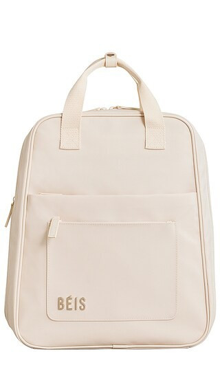 BEIS The Expandable Backpack in Beige. | Revolve Clothing (Global)
