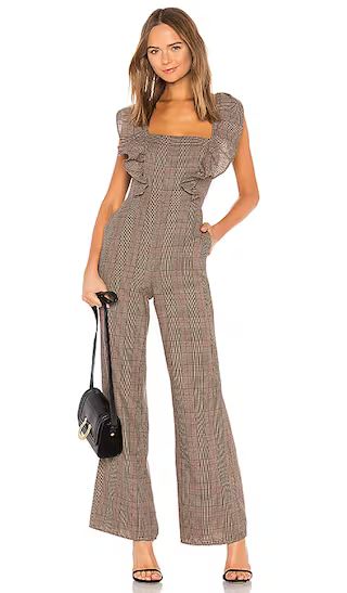 Tularosa Piper Jumpsuit in Classic Brown Plaid | Revolve Clothing (Global)