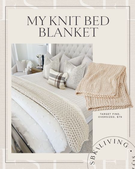 H O M E \ my knit bed blanket

Target home decor 
Bedding 

#LTKhome #LTKunder100