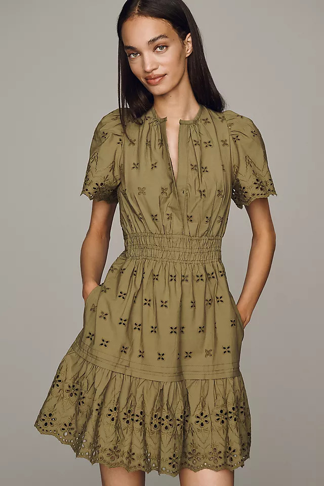 Somerset Smocked Mini Dress | Anthropologie (US)