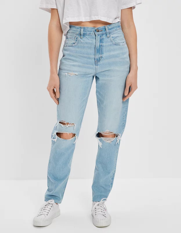 AE x The Jeans Redesign Ripped Mom Jean | American Eagle Outfitters (US & CA)