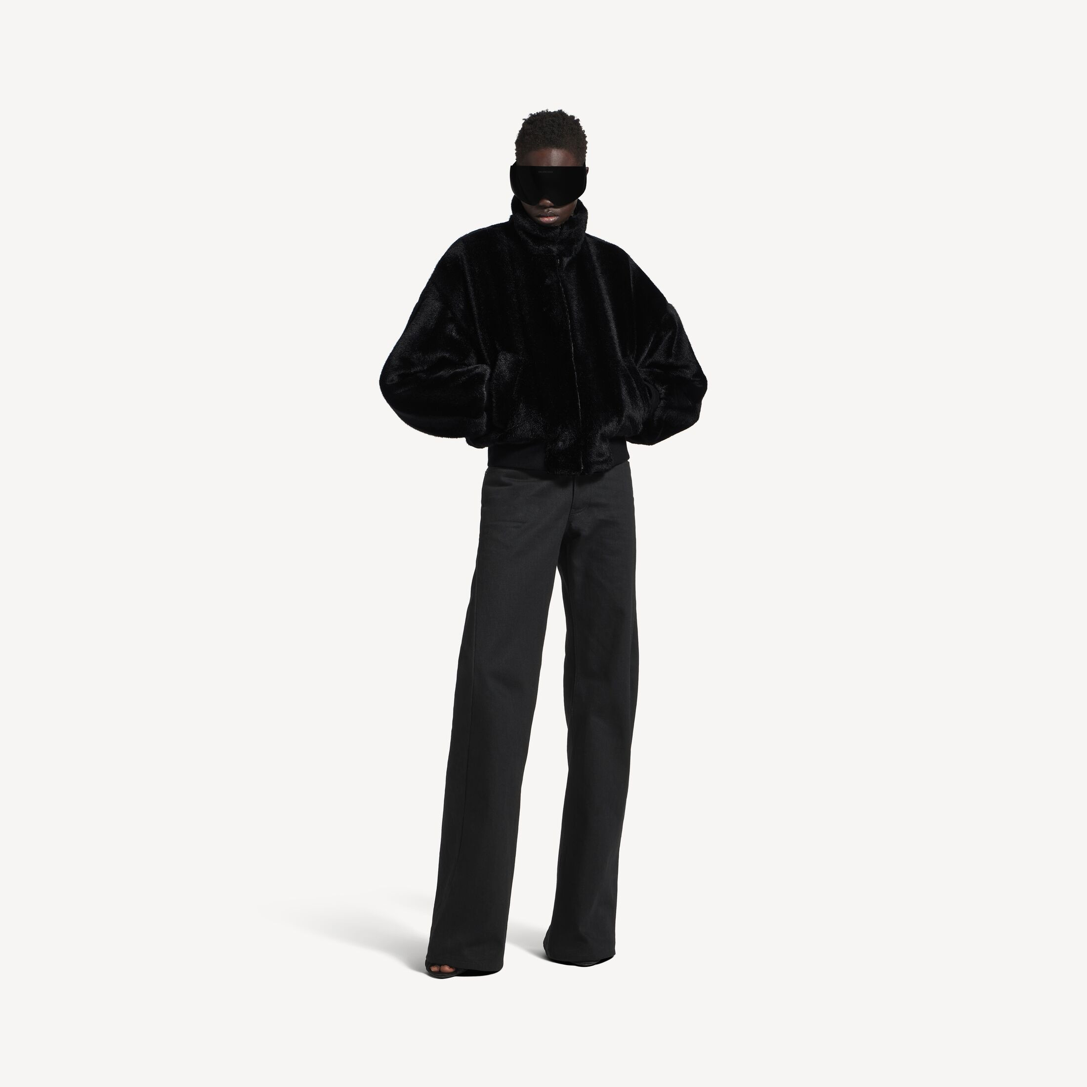 Women's Cropped Jacket in Black | Balenciaga US | Balenciaga