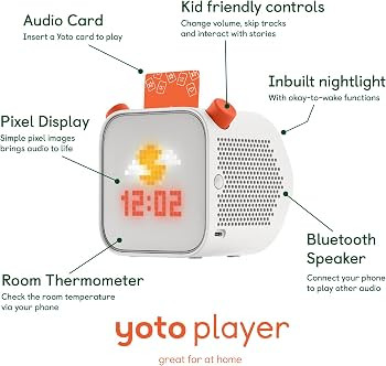 YOTO Player (3rd Gen.) + Make Your Own Card \u2013 Kids Bluetooth Audio Speaker, All-in-1 Screen-... | Amazon (US)