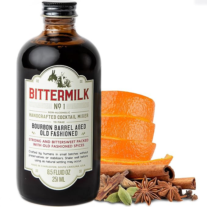 Bittermilk No.1 Bourbon Barrel Aged Old Fashioned Mix - Not Just Simple Syrup for Cocktails - Dri... | Amazon (US)