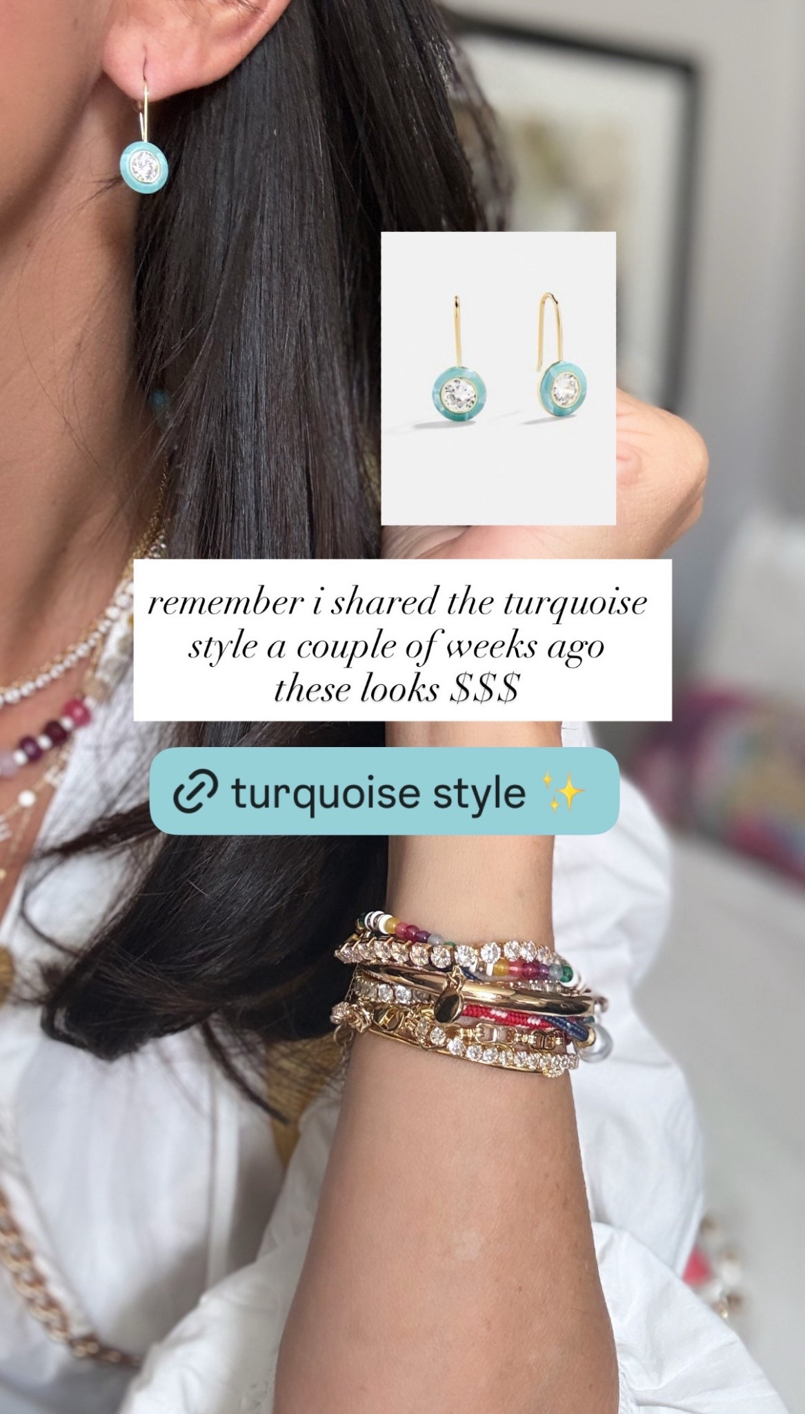 My fave earrings in turquoise!!! So so good! 

#LTKgrwm #LTKSaleAlert #LTKMothersDay